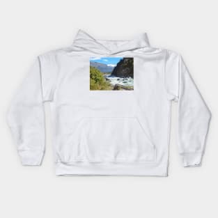 Rob Roy Glacier Track Digital Painting Kids Hoodie